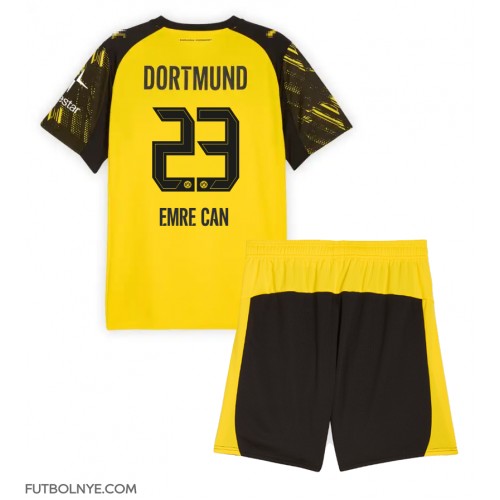 Camiseta Borussia Dortmund Emre Can #23 Primera Equipación para niños 2025-26 manga corta (+ pantalones cortos)